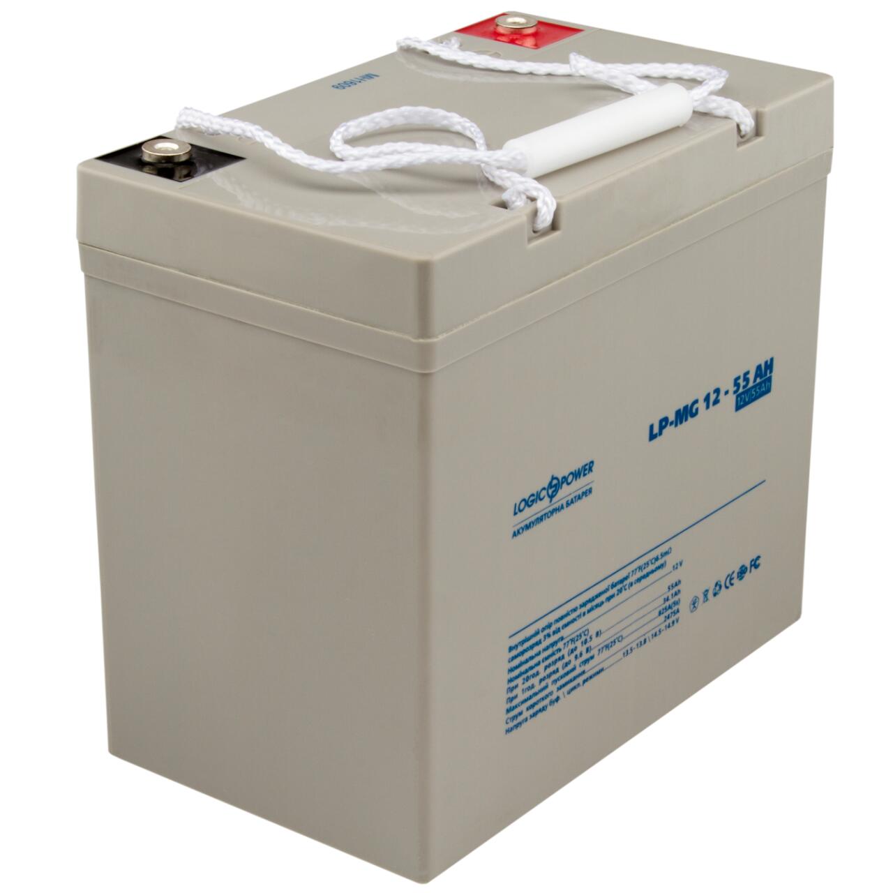 Аккумулятор мультигелевый LP-MG 12V - 55 Ah Silver