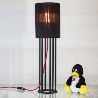 Настольная лампа Dubai 113165.05.16 цвет черный/красный, Е27, 60 Вт. ImperiumLight