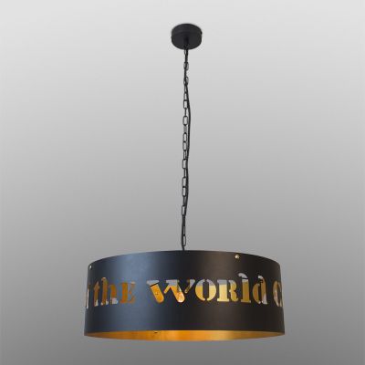 Подвесной светильник черный / золото San Marino 121160.05.48 E27, ImperiumLight