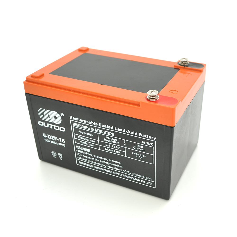 Тяговая аккумуляторная батарея AGM OUTDO 6-DZF-15, 12V 15Ah, ( 150 х 101 х 99 ), Q4