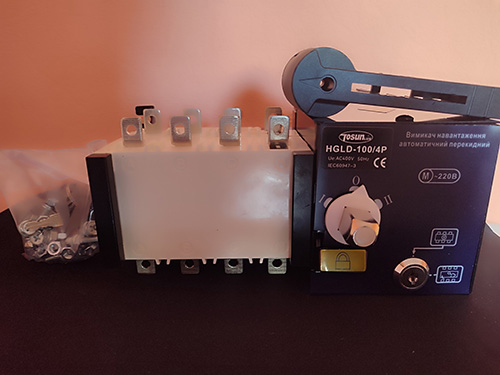 Моторизованный переключатель нагрузки HGLD, 4Р, 100А - HGLD, 4Р, 100А