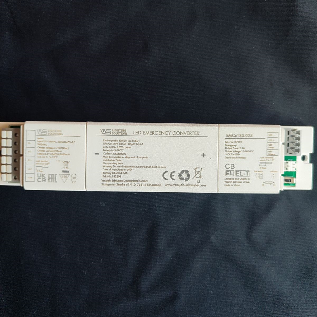 Блок живлення LED Driver EMCc180.028 (10-300В) 2.5W 3ч.