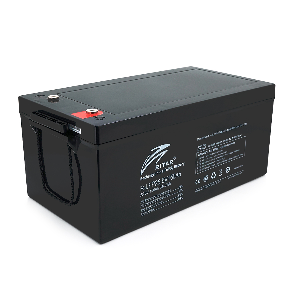 Ritar LiFePO4 25.6V 150Ah BMS100A@8S battery (522 x 268 x 219), 35kg Q1