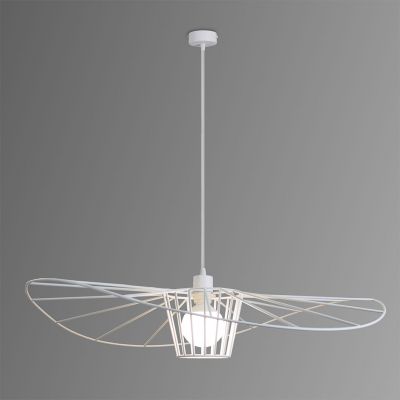 Светильник подвесной белый LADY 35160.01.01 ImperiumLight, диаметр 60 см, изогнутый