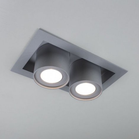 Врезной точечный светильник Goggles Big 356224.22.22 MR16 GU10 - 2, срібло