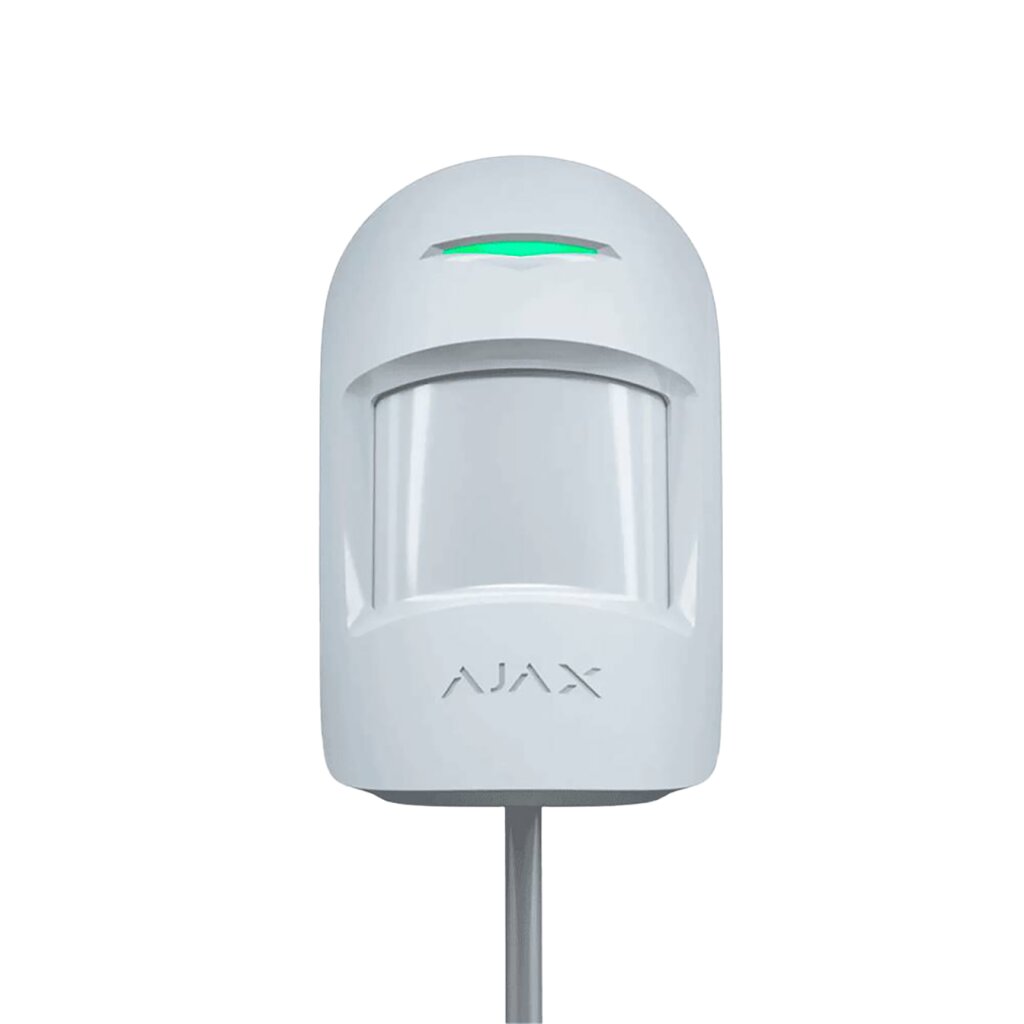 Проводной датчик движения для помещений AJAX MotionProtect Plus Fibra (white)