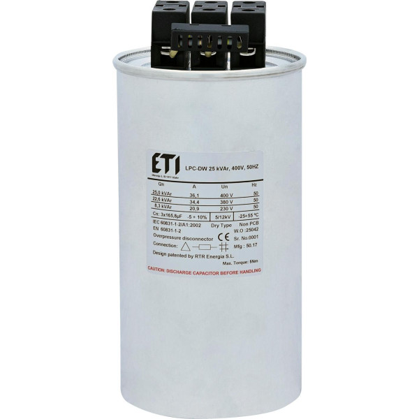 Конденсаторная батарея LPC-DW_400V 25 kVAr ETI