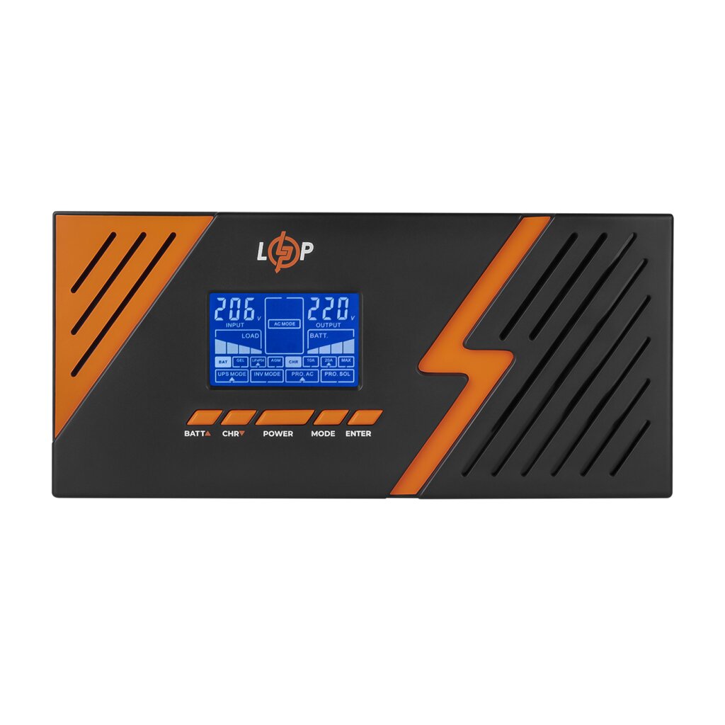 Комплект резервного питания LogicPower B1500 Black + литиевая (LiFePO4) батарея 2560Wh