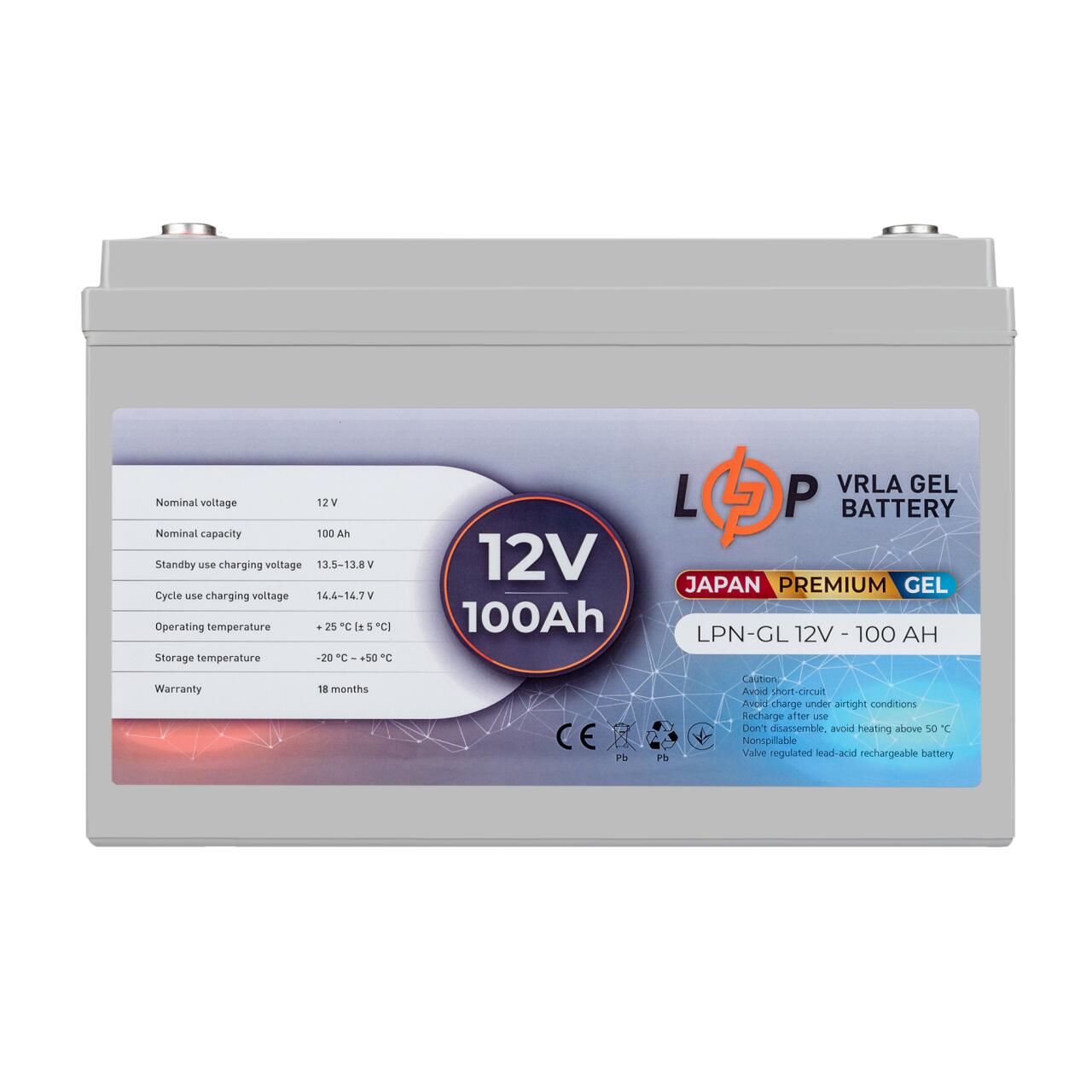 Аккумулятор гелевый LPN-GL 12V - 100 Ah