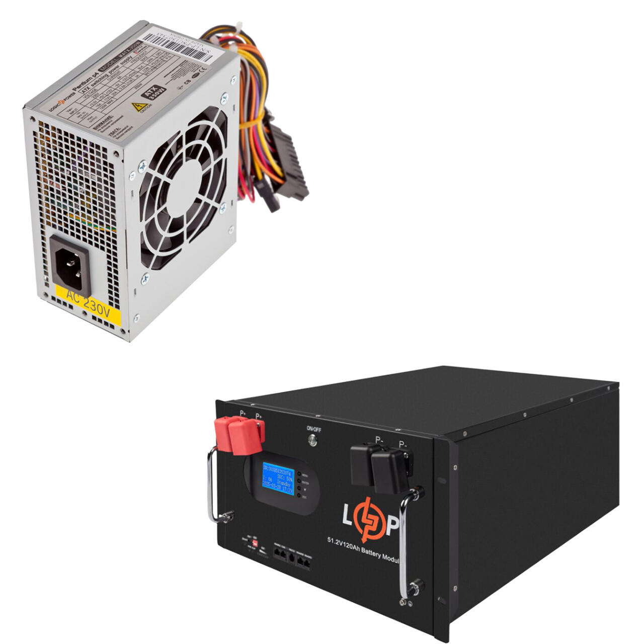 Комплект резервного питания LogicPower 8000W + литиевая (LiFePO4) батарея 11776Wh