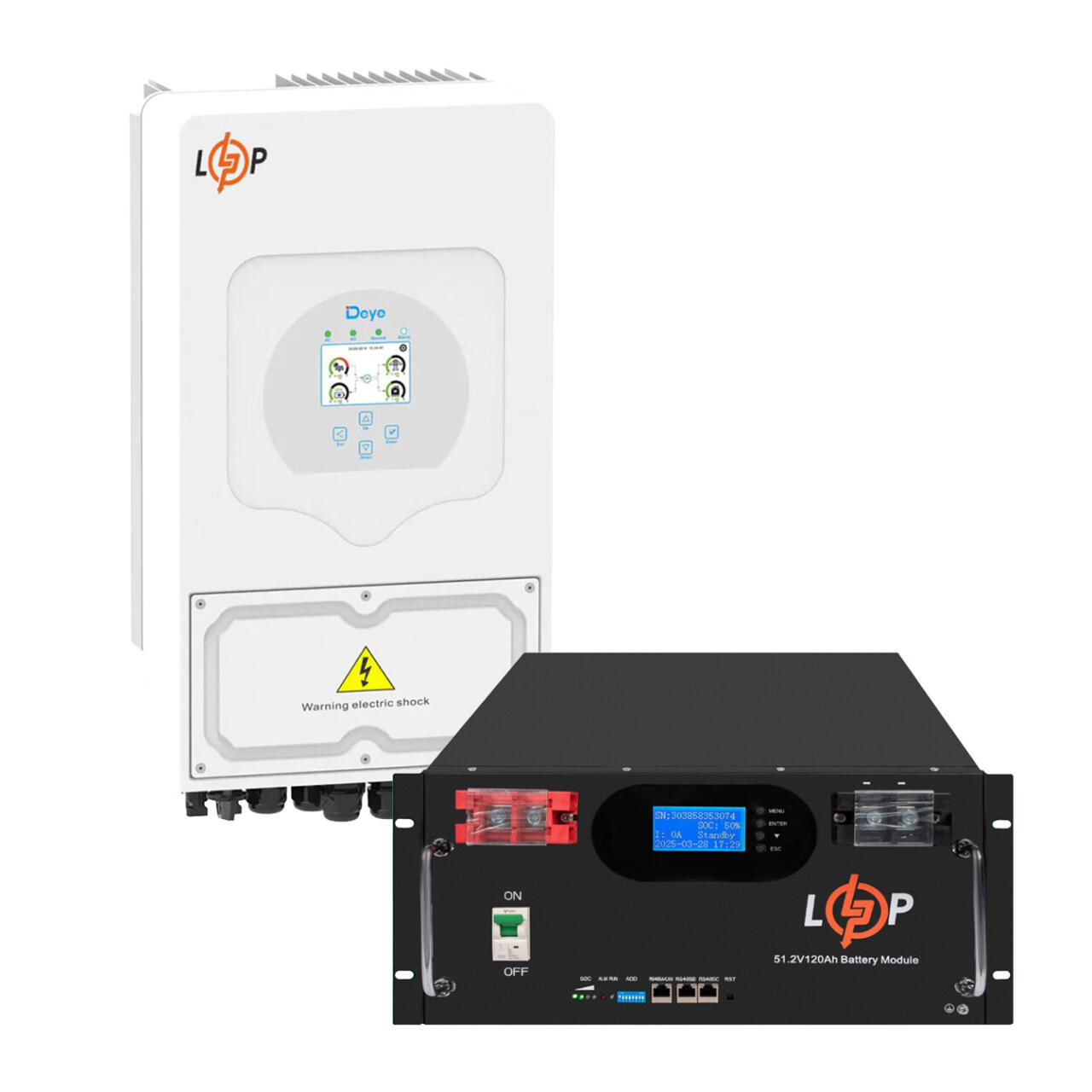 Комплект резервного питания LogicPower 6000W + литиевая (LiFePO4) батарея 6000Wh