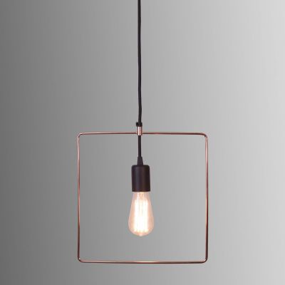 Подвесной светильник черный / медь Geometry SQUARE 93103.05.49 ImperiumLight