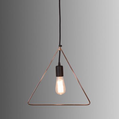 Подвесной светильник черный / медь Geometry TRIENGLE 93104.05.49 ImperiumLight