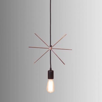 Подвесной светильник черный / медь Geometry STAR 93105.05.49 ImperiumLight