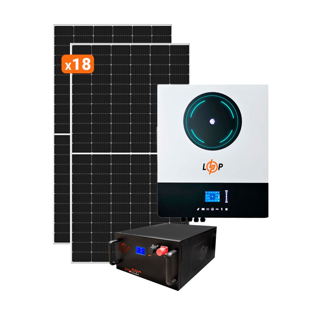 Солнечная электростанция (СЭС) Премиум 10kW АКБ 10kWh LiFePO4 195 Ah