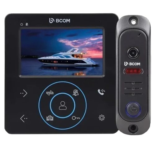 BCOM BD-480M Black Kit Комплект видеодомофона