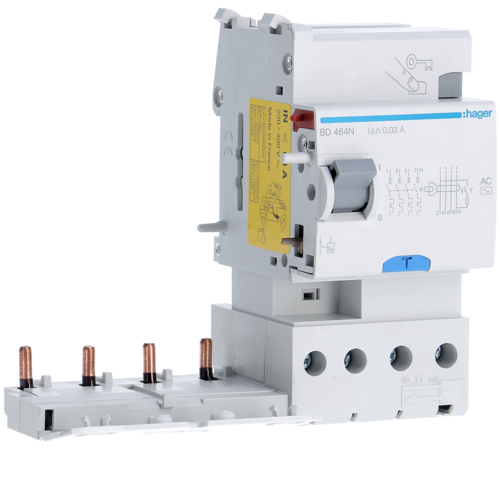 Блок ПЗВ 4п 63A 30mA AC