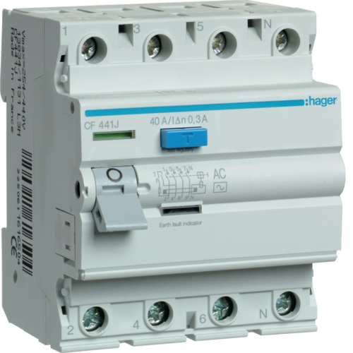 Дифреле 4P 40A 300mA AC