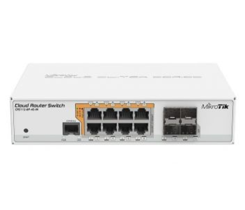MikroTik CRS112-8P-4S-IN PoE Коммутатор 8 портов управляемый