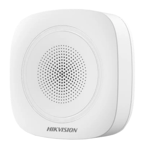 Hikvision DS-PS1-I-WE-Red (червоне підсвічування) Бездротова внутрішня сирена