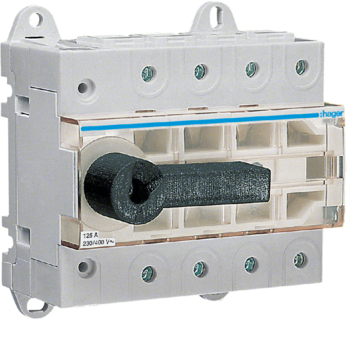 Вимикач навантаження модульний з видимим розривом до 50мм2, 3п 125А