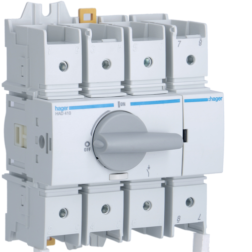 Вимикач навантаження модульний до 70мм2, 4п 100А