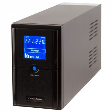 Logicpower LPM-UL825VA. USB-порт. LCD. 2 евророзетки. 3 ступ. AVR. 9Ач12В. металлический корпус.