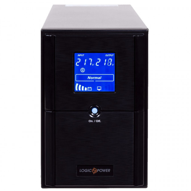 Logicpower LPM-UL1250VA. USB-порт. LCD. 3 евророзетки. 3 ступ. AVR. 2x7.5Ач12В. металлический корпус
