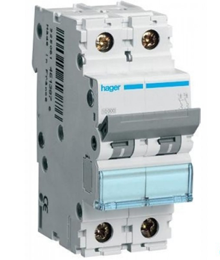 Автоматичний вимикач 2P 6kA C-13A 2M