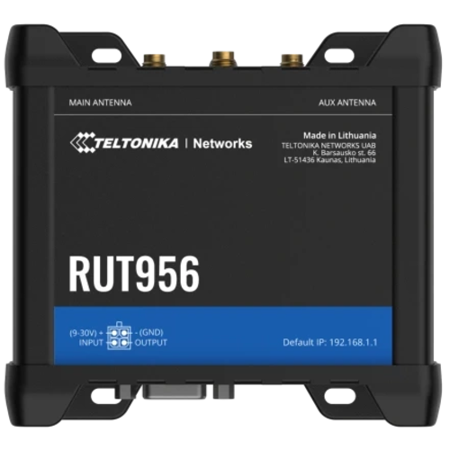 Teltonika RUT956 з 4G LTE, Wi-Fi, RS-232, RS-485 Промисловий стільниковий маршрутизатор