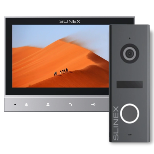 Slinex SK 7 Cloud (Slinex SK 7 Cloud grey + ML-17HD graphite) Комплект видеодомофон + панель вызова