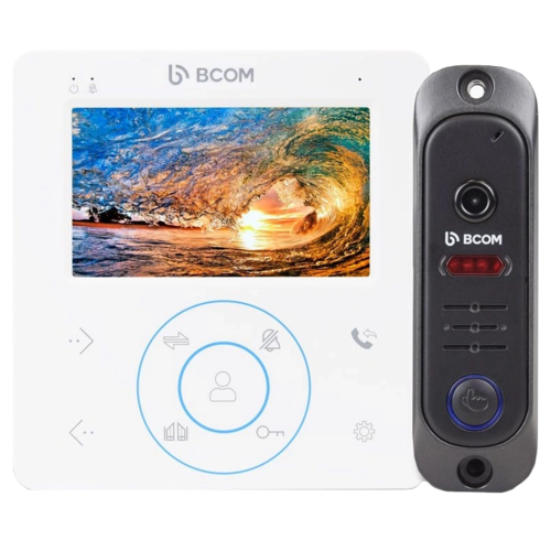 BCOM BD-480 White Kit Комплект видеодомофона