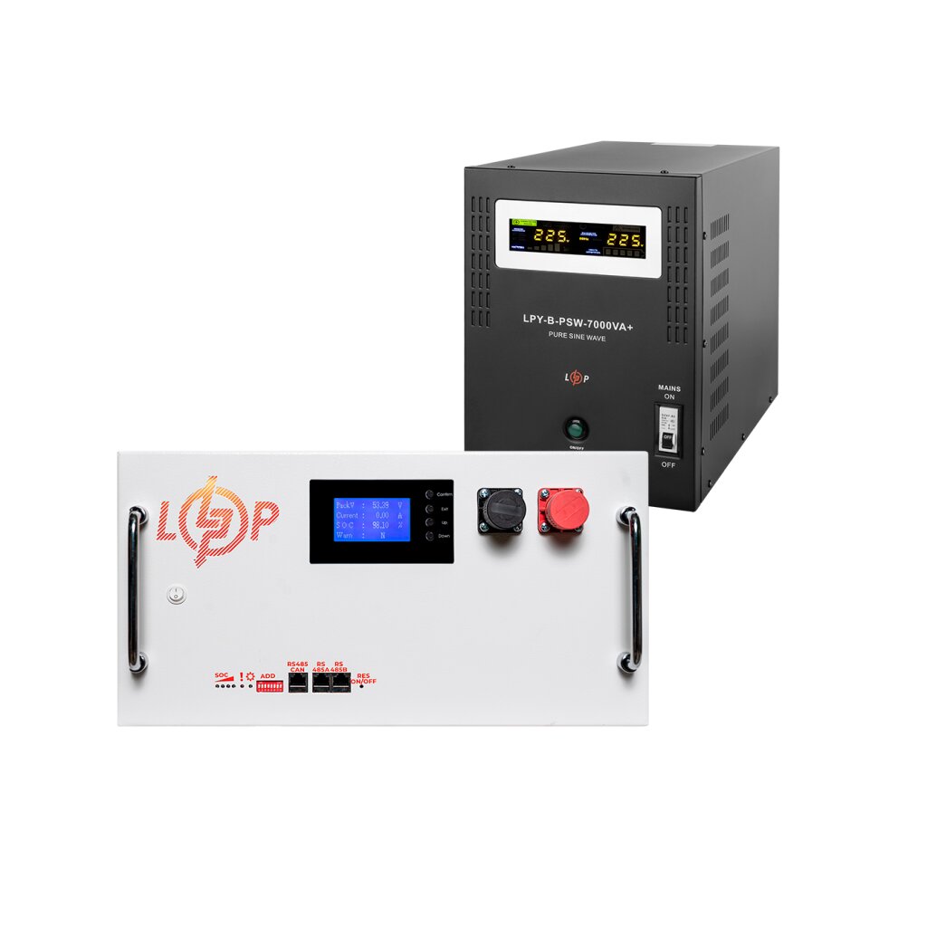 Комплект резервного питания LogicPower B7000 + литиевая (LiFePO4) батарея 16128 Ватт