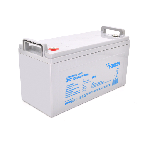 Аккумуляторная батарея MERLION AGM GP121200M8 12 V 120 Ah ( 406 x 174 x 215 ), 30.5 kg White Q1 / 30