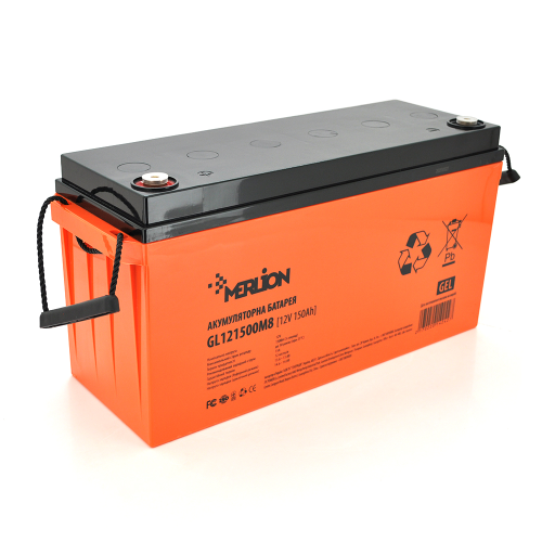 Аккумуляторная батарея MERLION GL121500M8 12 V 150 Ah (483 х 170 х 240), 43.8 kg Q1 / 24