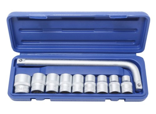 Набор головок с Г-образным воротком 10 предметов 1/2