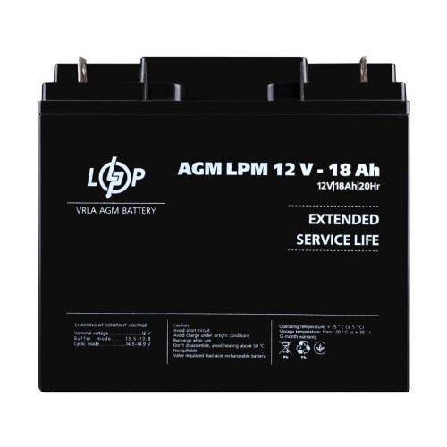 Распродажа Аккумулятор AGM LPM 12V - 18 Ah