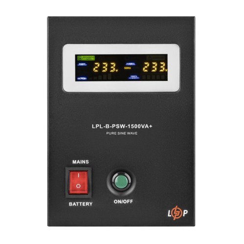 ИБП LP LPL-B-PSW-1500VA+ (1050Вт) 10A/20A с правильной синусоидой 24V