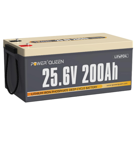 Аккумуляторная батарея LiFePO4 Power Queen 25.6V 200Ah, 2560Wh, BMS 200A, BASIC, &ge;4000 циклов, 520*268*220mm, 38kg