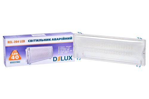 Светильник светодиодный аварийный REL-204 (3.7V2,2Ah) 40 LED 4W 355x137x57