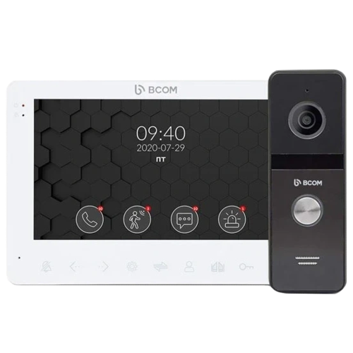 BCOM BD-780FHD White Kit Комплект видеодомофона