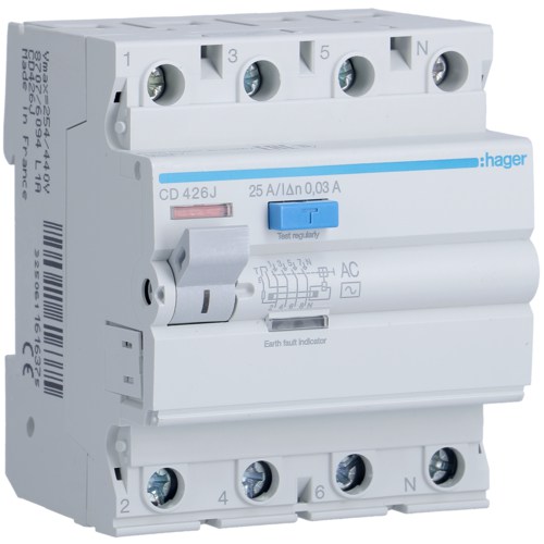 ПЗВ 4P 25A 30mA AC