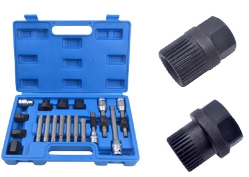 Alternator Pulley Removal Kit, 18 pieces (1/2