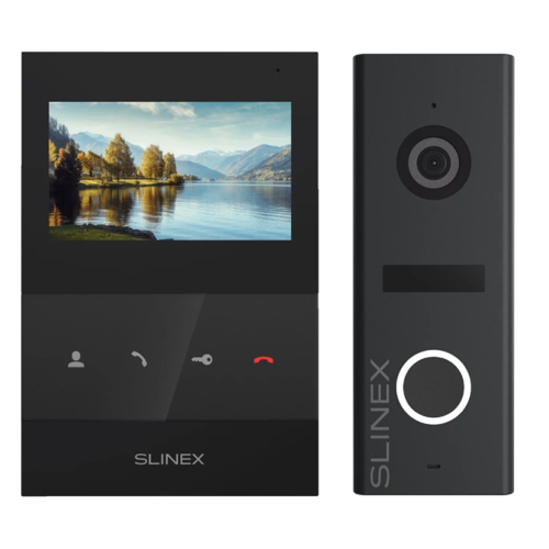 Slinex SQ-04 Black + ML-17HR Graphite Комплект видеодомофона
