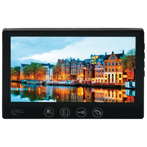 Light Vision AMSTERDAM FHD BLACK Видеодомофон