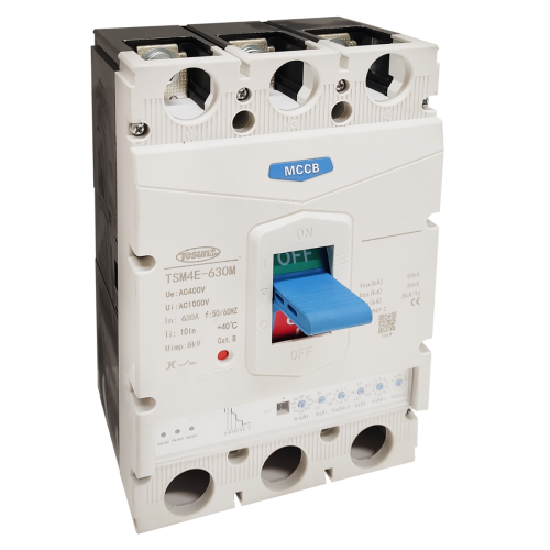 TSM4E-630M, 3P, 630A (400-630A) - автоматический выключатель с электронным расцепителем