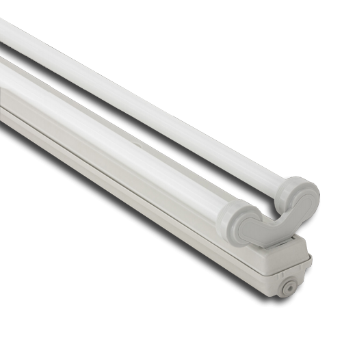 Корпус светильника ATOM 760 258 LED TUBE 2L, IP65 двухсторонне подключение ламп