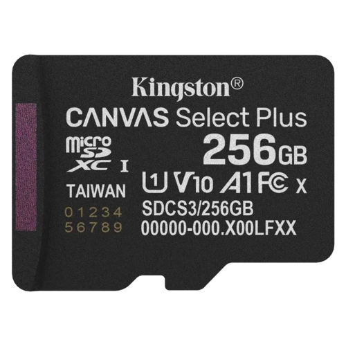 Kingston microSD 256GB C10 UHS-I A1 V10 R150MB/s Карта пам'яті