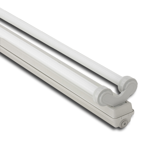 Корпус светильника ATOM 760 258 LED TUBE 2L, IP65 двухсторонне подключение ламп